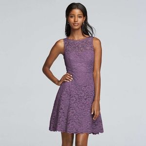 David's Bridal Wisteria Bridesmaid Dress